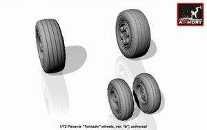 Armory Models AW72501b Panavia Tornado wheels, w/ tires type “b” (GY) 1/72 – image 5