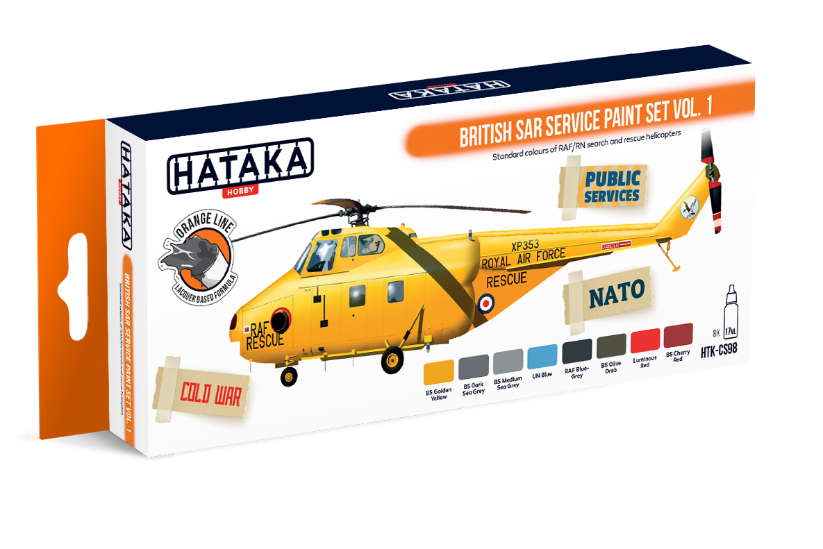 Hataka HTK-CS98 Kit de peinture British SAR Service vol. 1 (8x17ml)