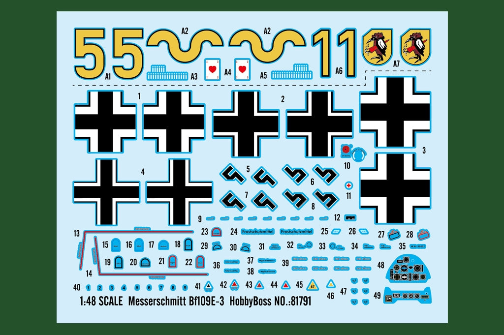 Hobby Boss 81791 Messerschmitt Bf109E-3 1/48 – obrázek 19