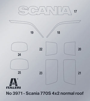 Italeri 3971 Scania S770 4x2 Normal Roof &amp;quot;Grey Cab&amp;quot; 1/24 – Bild 9