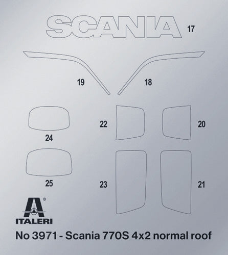 Italeri 3971 Scania S770 4x2 Normal Roof &amp;quot;Grey Cab&amp;quot; 1/24 – Bild 9