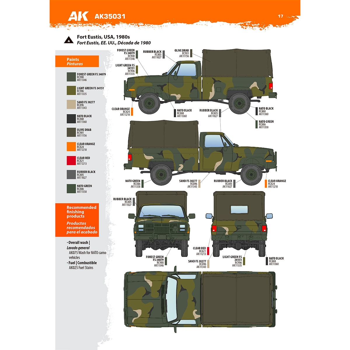 AK Interactive AK35031 M1008 TROOP CARRIER WITH TARP 1/35 – image 20