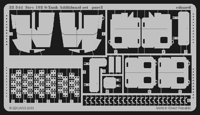 Eduard 35544 Strv.103 S-Tank additional set 1/35 Trumpeter – obrázek 2