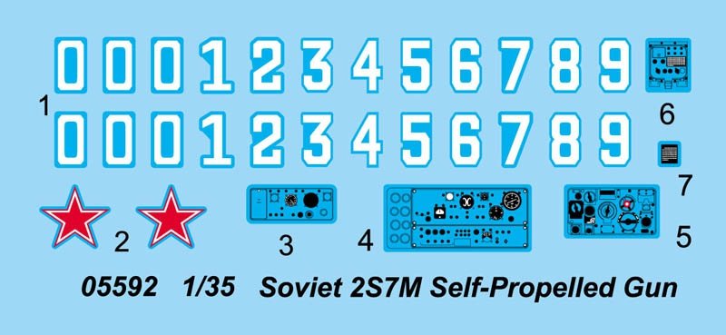 Trumpeter 05592 Soviet 2S7M Self-Propelled Gun 1/35 – Bild 4