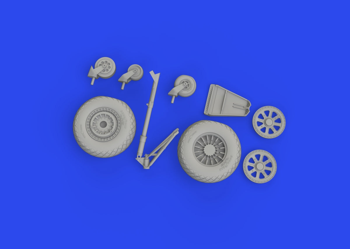 Eduard 648965 TBF/ TBM wheels w/ pattern ACADEMY 1/48 – Bild 5