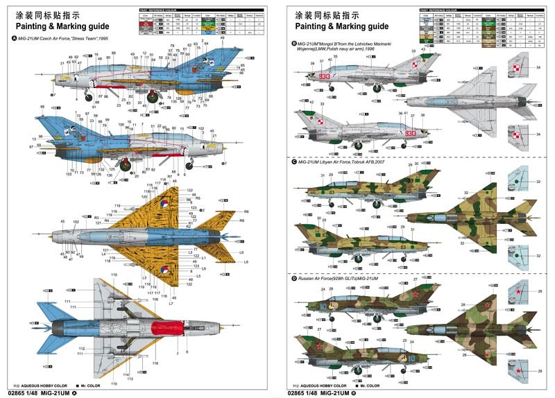 Trumpeter 02865 MiG-21UM Mongol B 1/48 – image 3