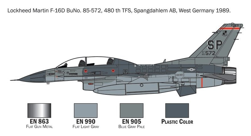 Italeri 72009 F-16 C/D Night Falcon - Complete Set For Modeling 1/72 – Bild 5
