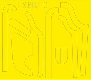 Eduard EX687 B-17G antiglare panels (DL &amp;amp; BO production) 1/48 HKM – obrázek 3