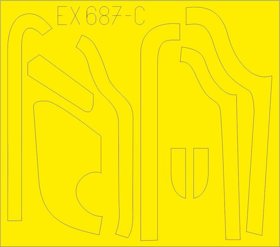 Eduard EX687 B-17G antiglare panels (DL &amp;amp; BO production) 1/48 HKM – obrázek 3