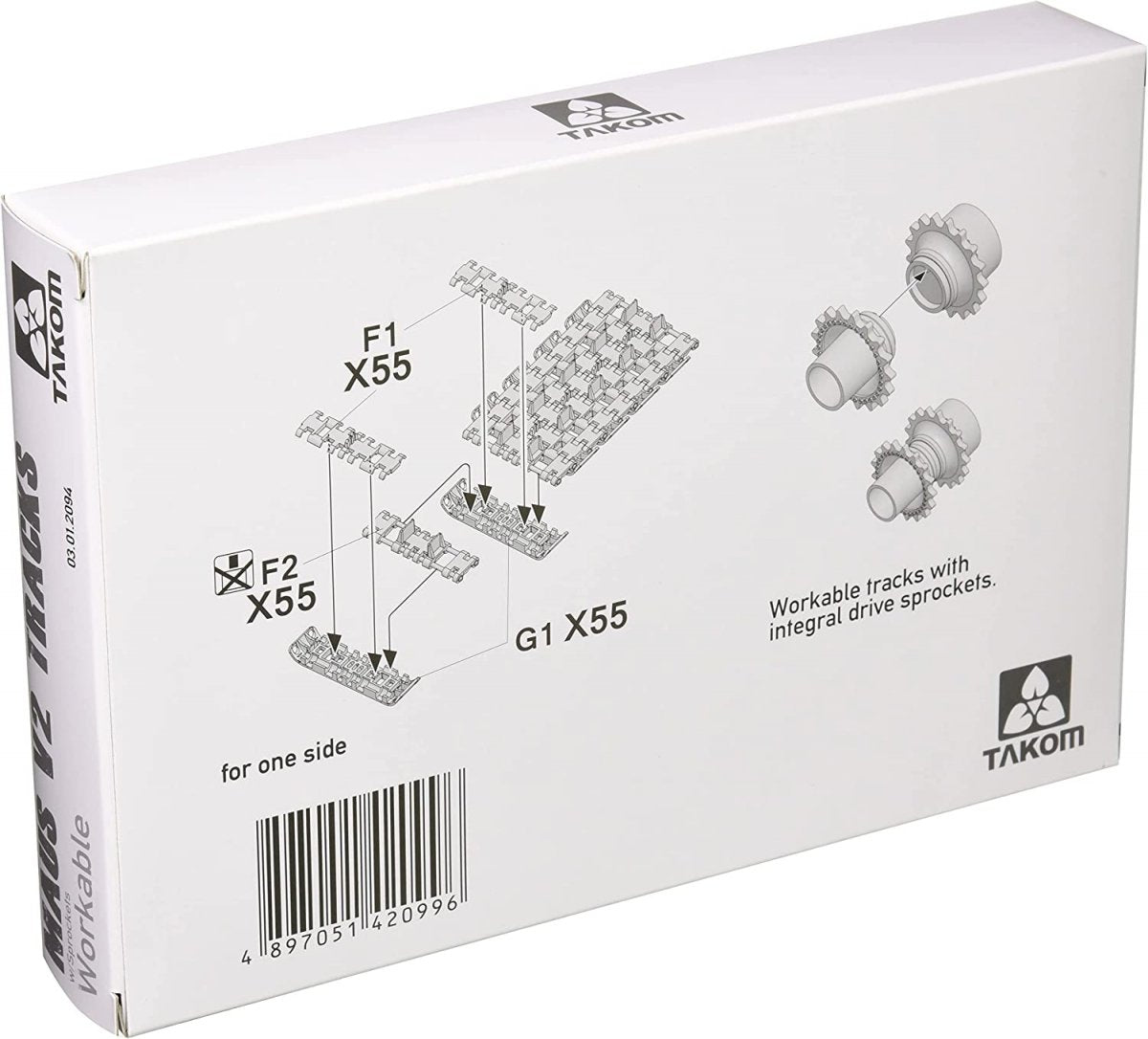 Takom 2094 Maus V2 Tracks with sprockets for Dragon kits 1/35 – image 3