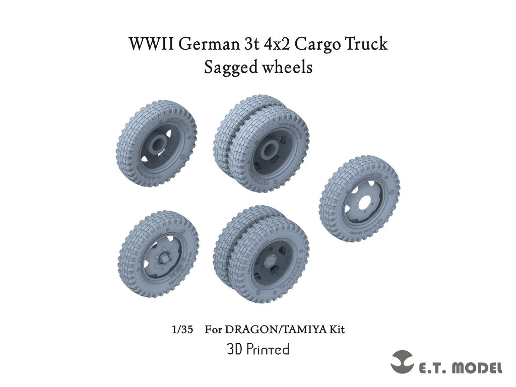 ET Model P35-169 WWII German 3t 4x2 Cargo Truck Sagged Wheels 1/35