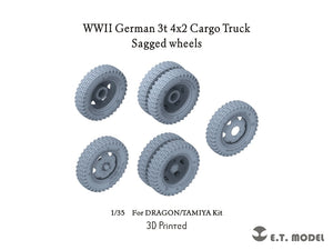 ET Model P35-169 WWII German 3t 4x2 Cargo Truck Sagged Wheels 1/35