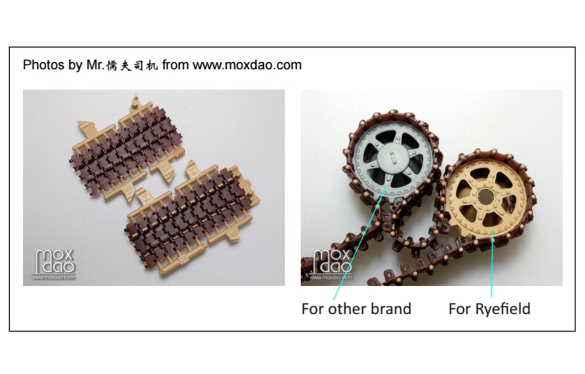 Rye Field Model 5014 Workable Track Links for Panther Ausf. A/G 1/35 – obrázek 4