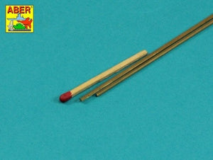 Aber HR-15 Brass hexagonal rods 1.5mm length 245mm x2 pcs. – immagine 2
