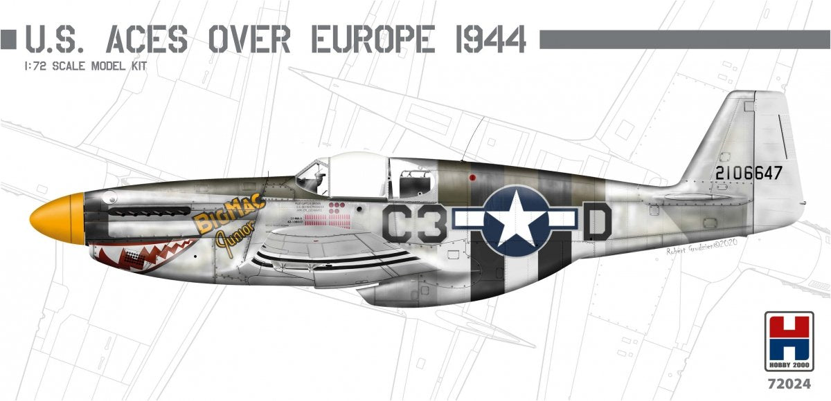 Hobby 2000 72024 P-51B Mustang US Aces over Europe 1/72