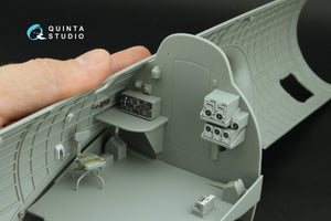 Quinta Studio QD32224 Boeing B-17G Radio operator&amp;#39;s compartment. 3D-Printed colored Interior on decal paper (HK models) 1/32 – immagine 11