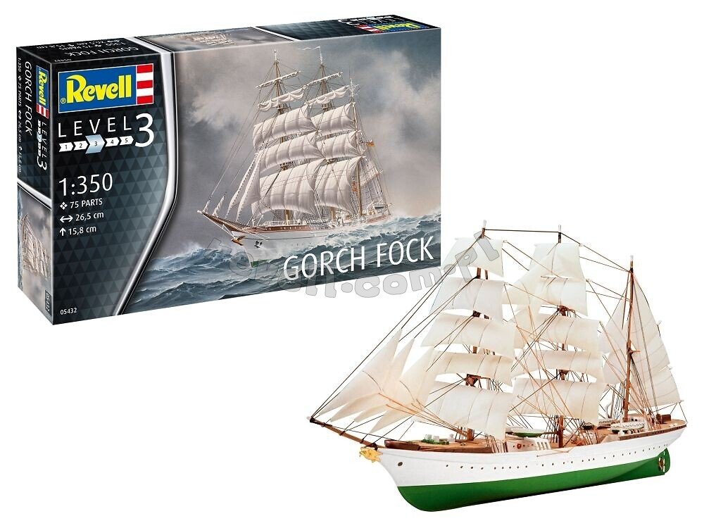 Revell 65432 Model Set Gorch Fock 1/350 – obrázek 2