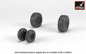Armory Models AW48325 F-4 Phantom-II wheels w/ weighted tires, late 1/48 – image 3