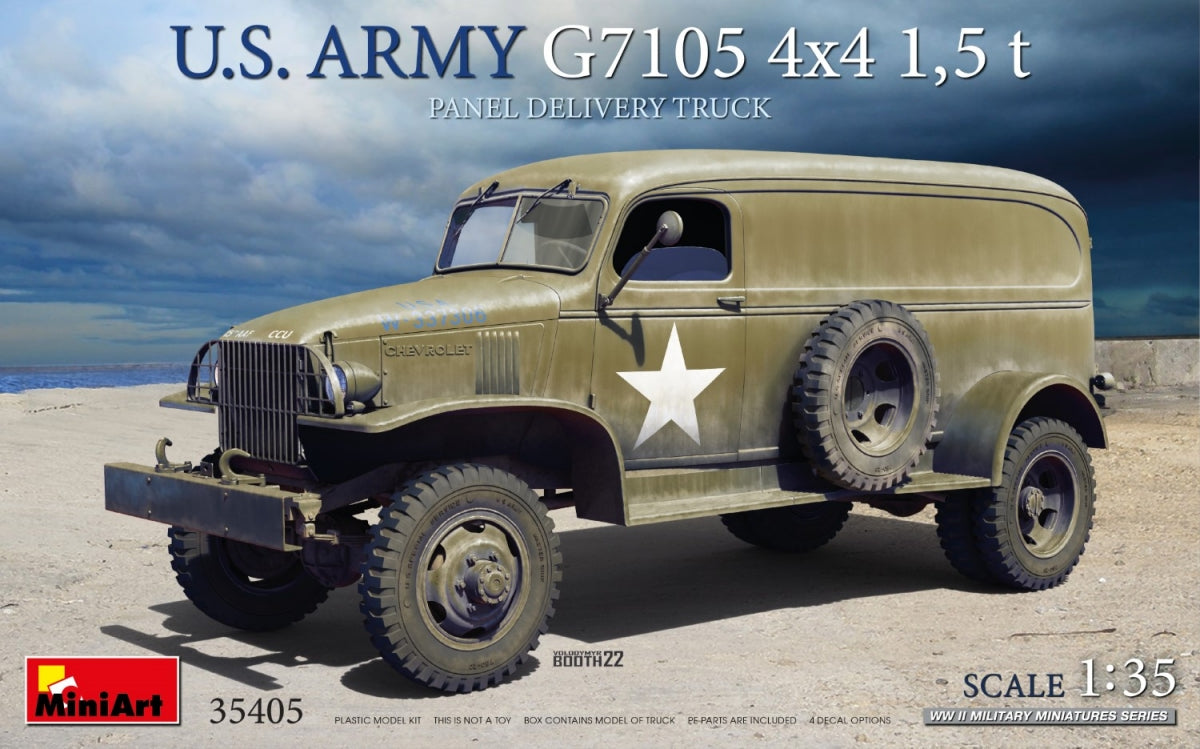 MiniArt 35405 US ARMY G7105 4х4 1.5 t PANEL DELIVERY TRUCK 1/35