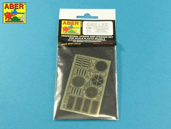Aber 35G35 Grilles for Panther, Ausf.G; Jagdpanther, Ausf.G2 - Late Models for Takom 1/35 – image 2