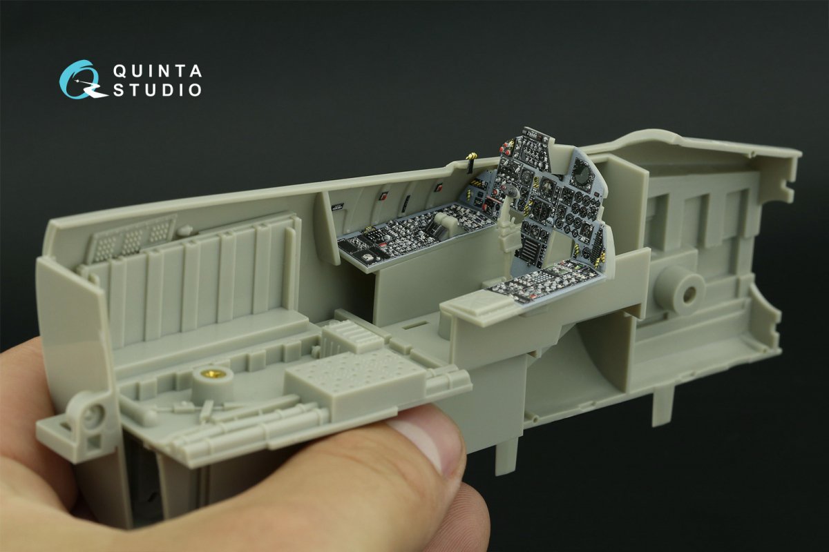 Quinta Studio QD32155 F-15C Early/F-15A/F-15J early 3D-Printed &amp;amp; colored Interior on decal paper (Tamiya) 1/32 – immagine 12