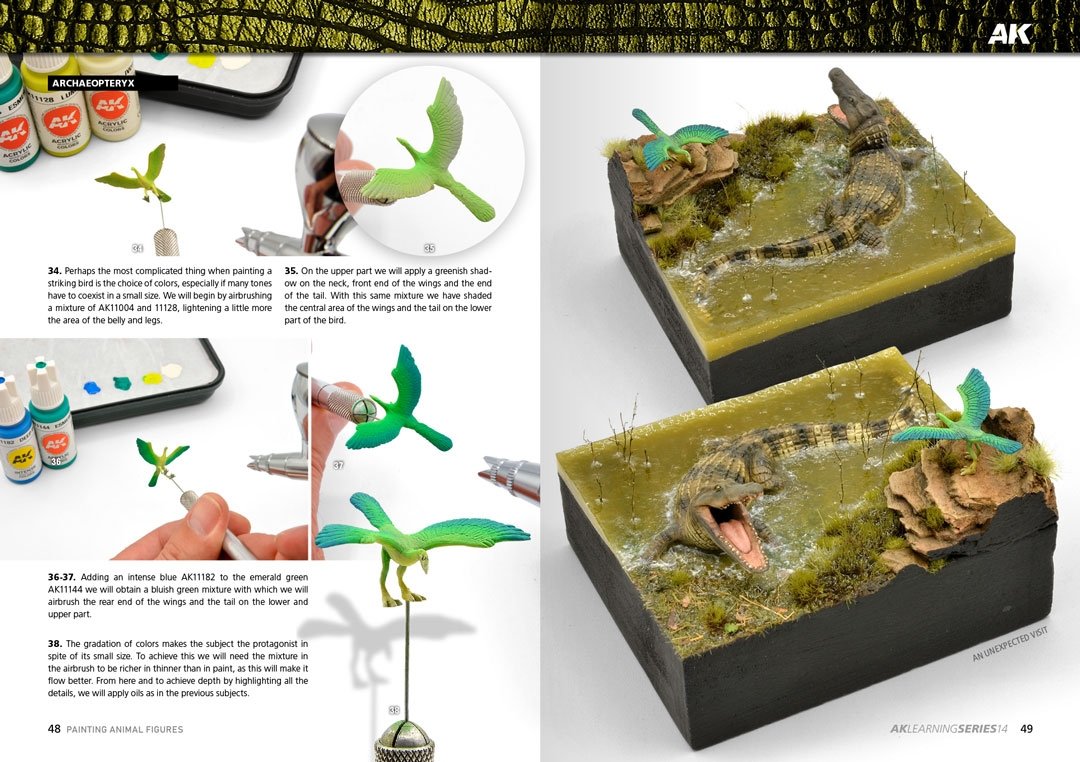 AK Interactive AK518 AK LEARNING 14: PAINTING ANIMAL FIGURES English – Bild 6