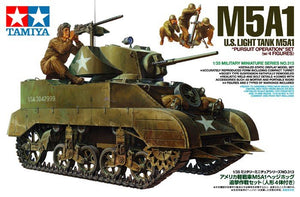 Tamiya 35313 US Light Tank M5A1 Pursuit Operation Set (w/4 Figures) (1/35)