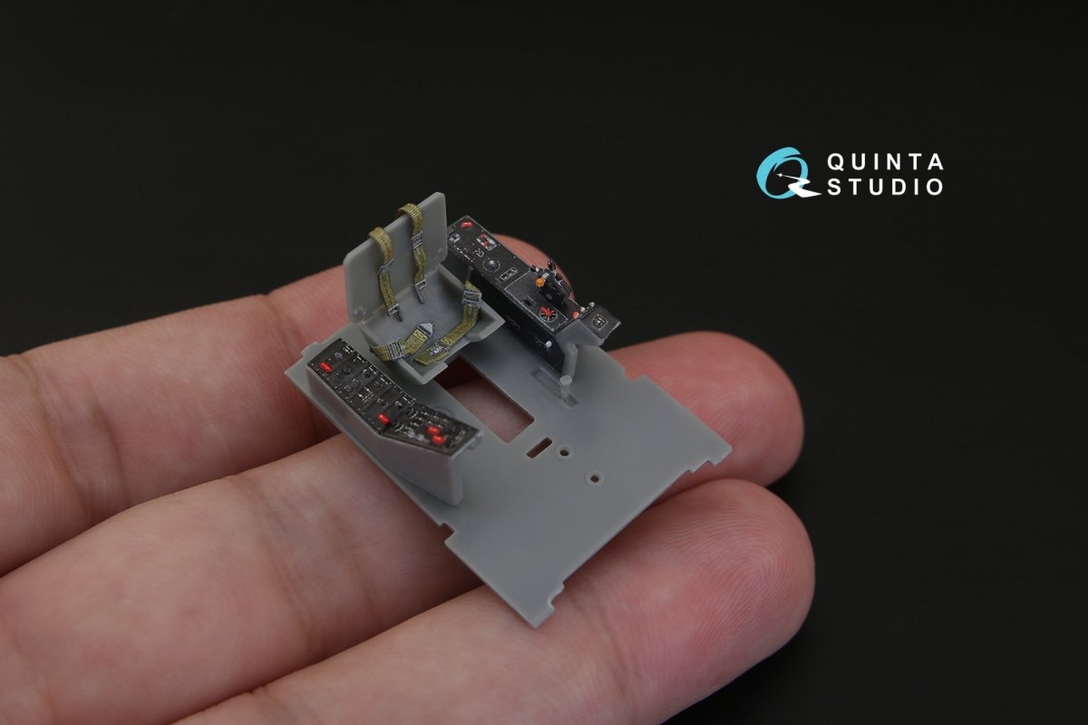 Quinta Studio QD48109 F4U-4 3D-Printed &amp;amp; colored Interior on decal paper (for HobbyBoss kit) 1/48 – image 5