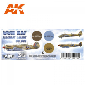 AK Interactive AK11726 WWII RAF AIRCRAFT DESERT COLORS 3x17 ml – Bild 2