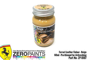 Zero Paints ZP-1007BEIGE Ferrari Beige Leather Color Paint 60ml