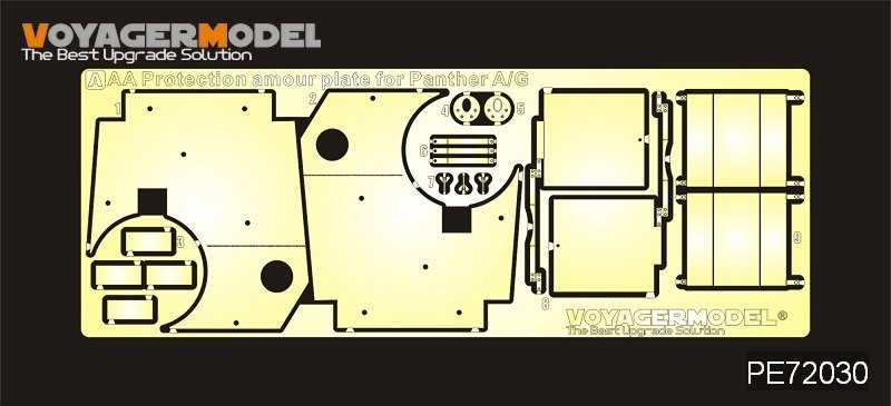 Voyager Model PE72030 WWII German Panther A/G Pz.Rgt.26 Anti Aircraft Armor for all 1/72