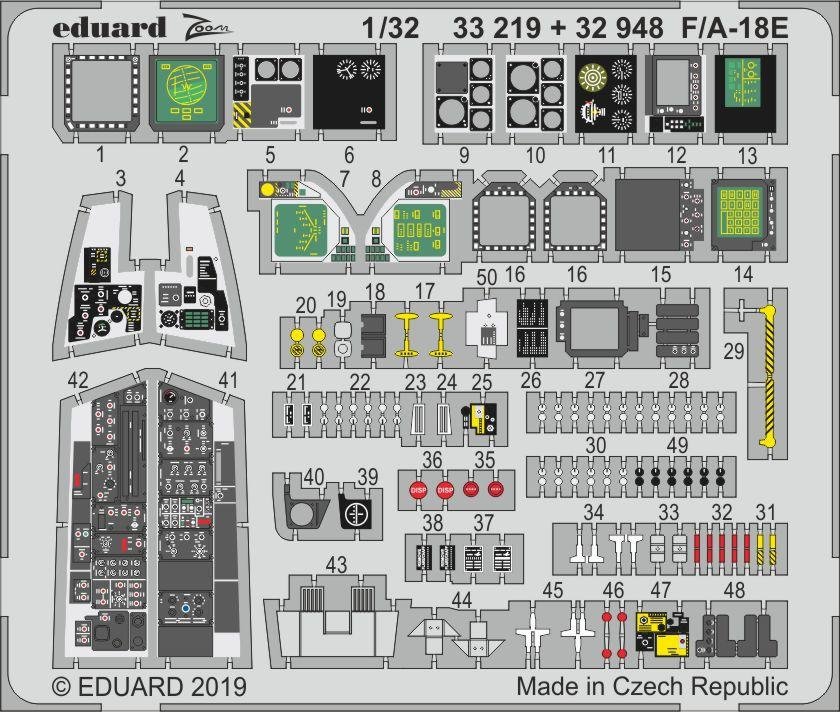 Eduard 32948 F/ A-18E interior 1/32 REVELL