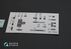 Quinta Studio QD72002 MiG-29 9-13 3D-Printed &amp;amp; colored Interior on decal paper for 7278 Zvezda kit 1/72 – Bild 4