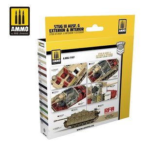AMMO of Mig Jimenez 7187 STUG III AUSF. G Exterior &amp;amp; Interior Set Set 12x17ml – immagine 2