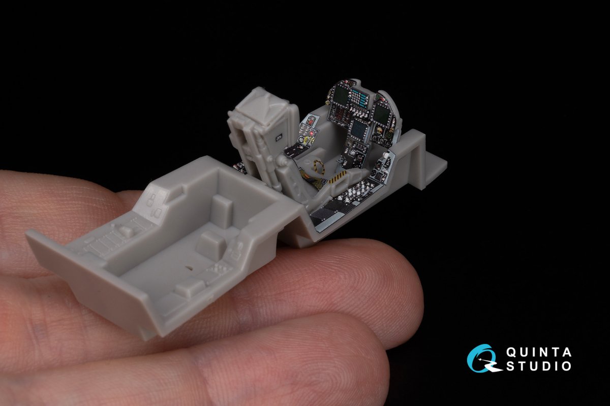 Quinta Studio QD48302 F/A-18C late 3D-Printed &amp;amp; colored Interior on decal paper (Hasegawa) 1/48 – image 8
