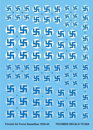 Techmod 72130 - Finnish Air Force Swastikas and Serials 1934-45 1/72