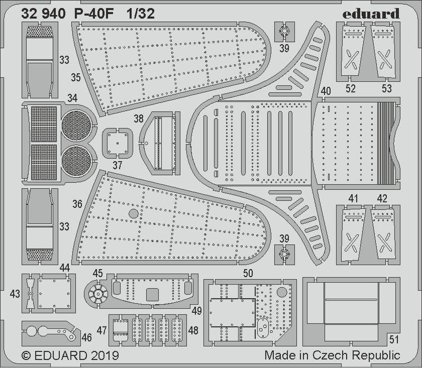 Eduard BIG3398 P-40F 1/32 TRUMPETER – image 5