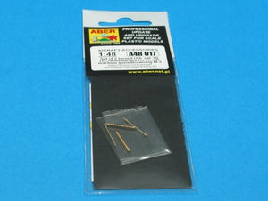 Aber A48 017 Set of 2 inch .50 (12.7mm) standard barrels for US aircraft machine guns Browning M2 (1/48) – imagen 4