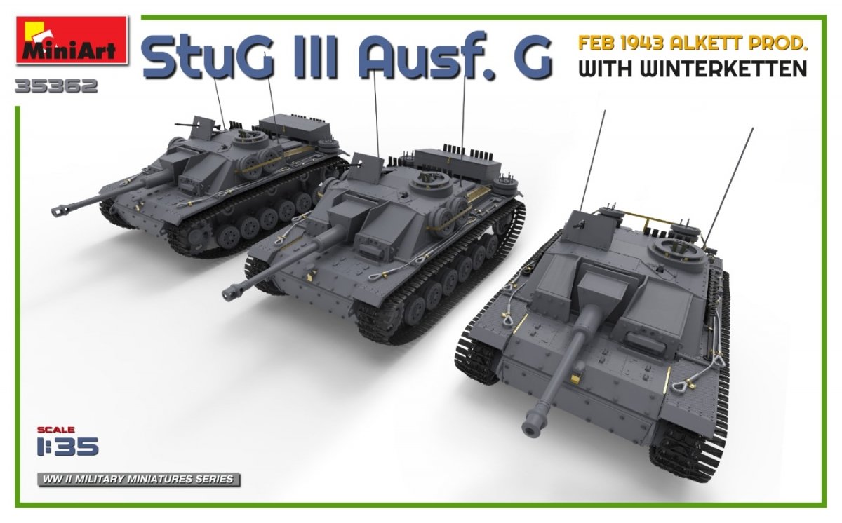 Mini Art 35362 StuG III Ausf. G FEB 1943 ALKETT PROD. WITH WINTERKETTEN 1/35 – image 3