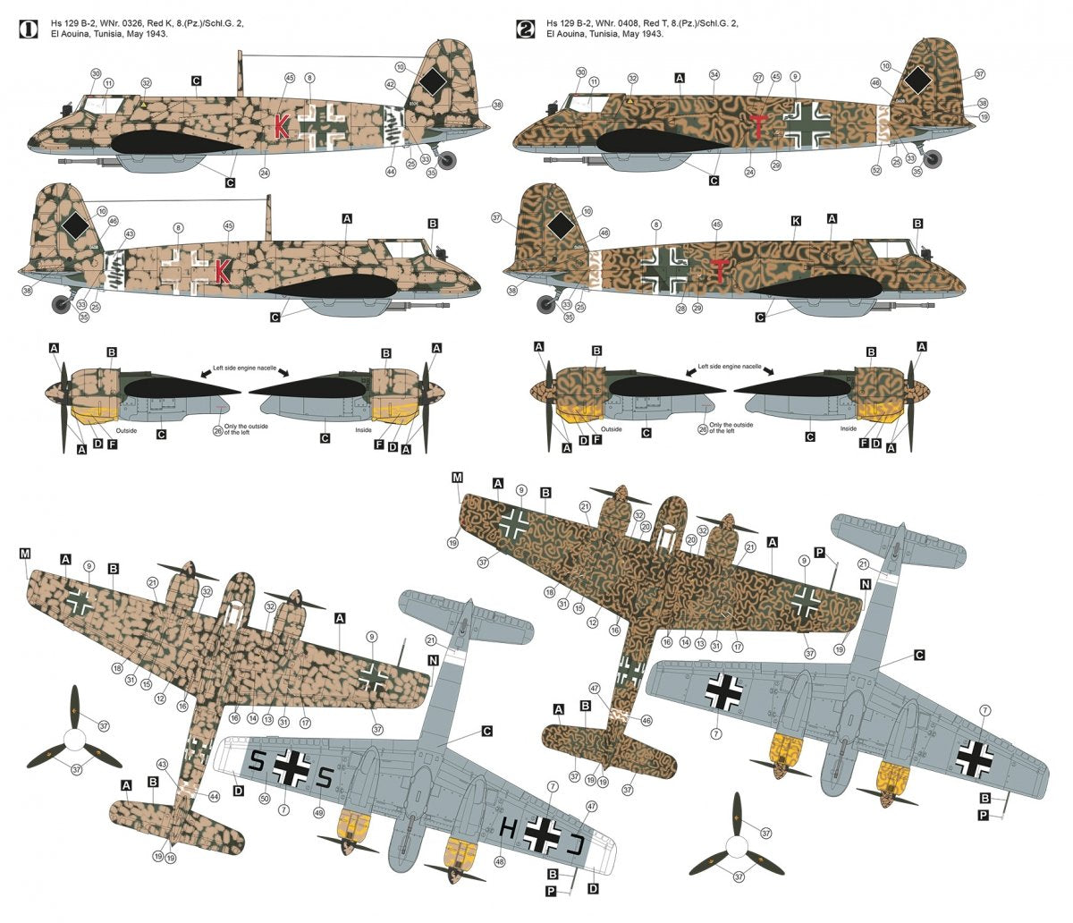 Hobby 2000 48012 Henschel Hs 129 B-2 North Africa 1/48 – image 2