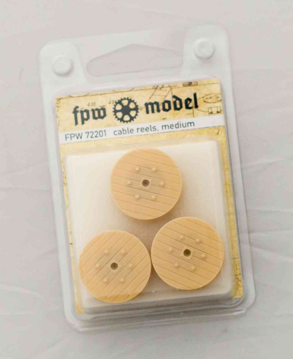 FPW Model 72202 Cable Reels, Medium, with Cable (3 pcs.) 1/72