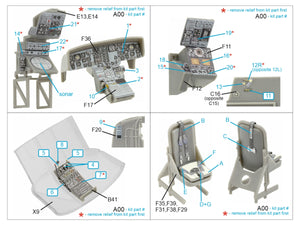 Quinta Studio QD48429 Westland Sea King HAS.1 3D-Printed &amp;amp; colored Interior on decal paper (Airfix) 1/48 – image 2