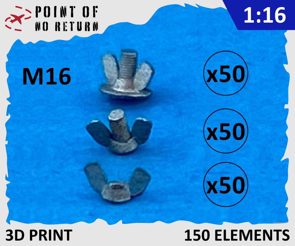 Point of no Return 1623006 M16 wing nuts 1/16