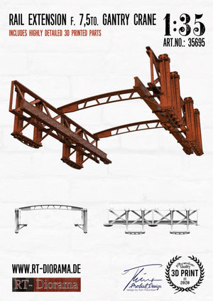 RT-Diorama 35695 Rail Extension f. 7.5 to. Gantry Crane 1/35 – Bild 2