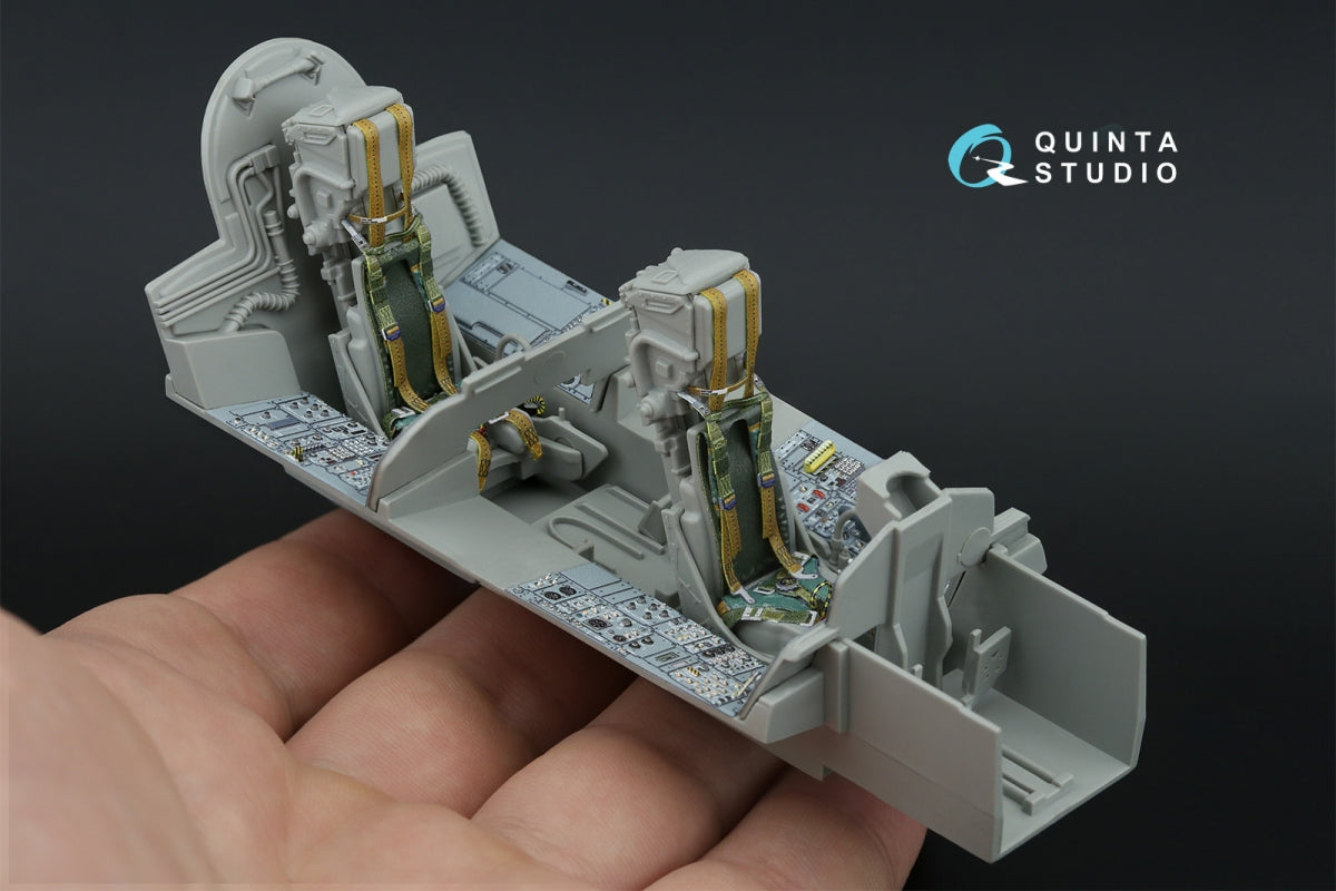Intérieur imprimé en 3D et coloré sur papier décalcomanie (Italeri) de la Quinta Studio QD+32229 Tornado IDS (avec pièces en résine imprimées en 3D) à l&amp;#39;échelle 1/32 – image 10