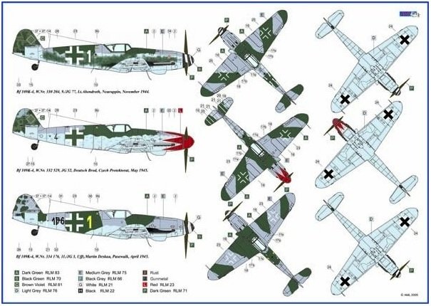 AML D32002 Messerschmitt Bf 109K-4 part II 1/32 – zdjęcie 4