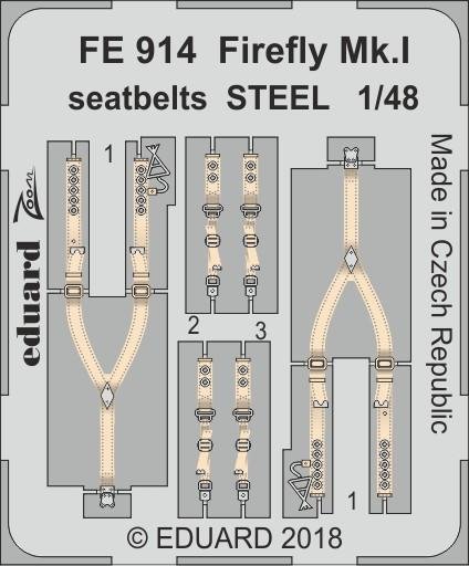 Eduard FE914 Firefly Mk. And seatbelts STEEL TRUMPETER 1/48