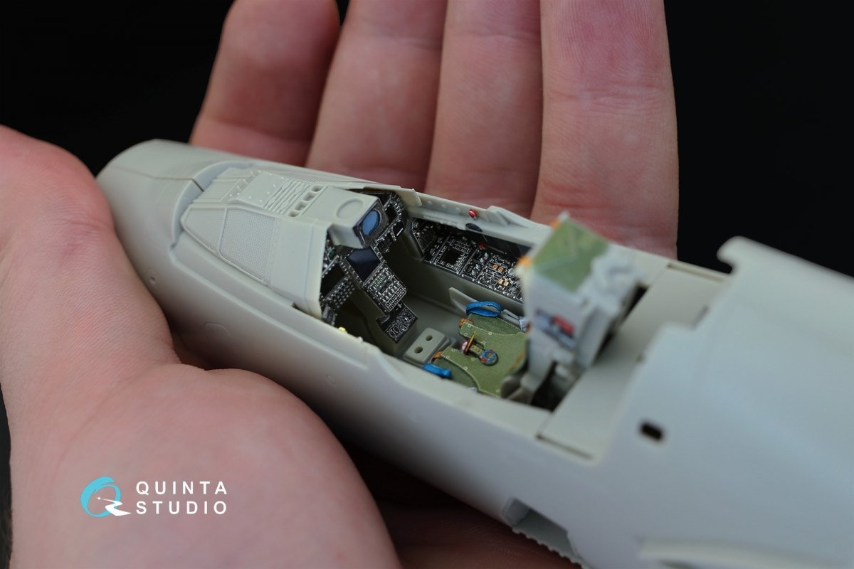 Quinta Studio QD32010 Mirage 2000-5 3D-Printed &amp;amp; colored Interior on decal paper (for Kitty Hawk kit) 1/32 – immagine 12