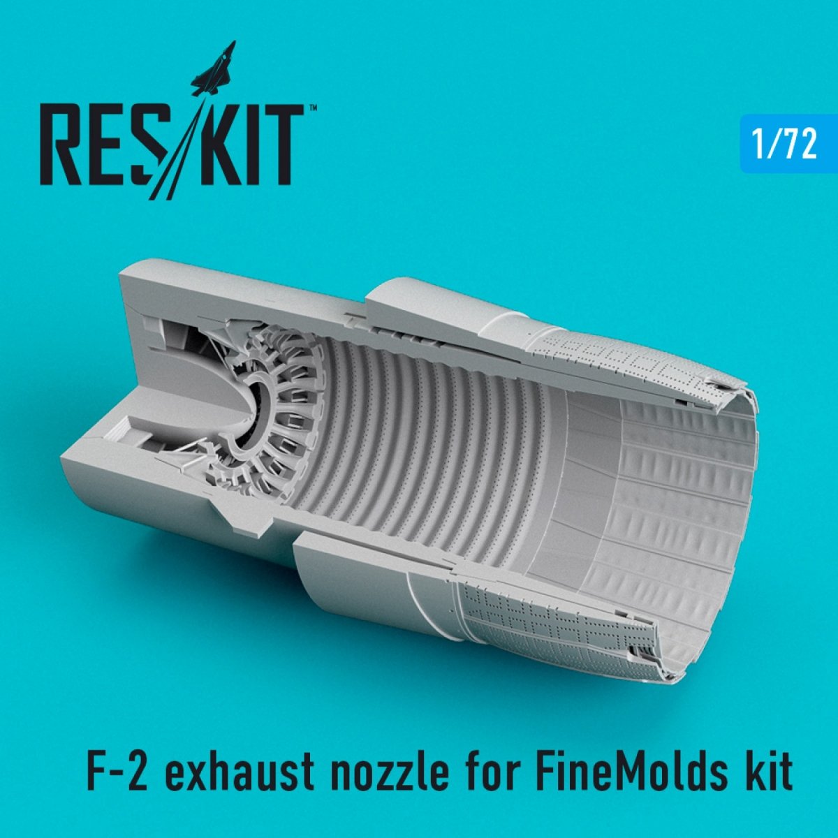 RESKIT RSU72-0201 F-2 EXHAUST NOZZLE FOR FINEMOLDS KIT 1/72 – immagine 2
