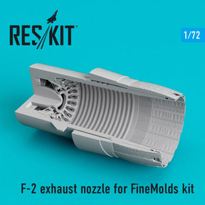 RESKIT RSU72-0201 F-2 EXHAUST NOZZLE FOR FINEMOLDS KIT 1/72 – immagine 2
